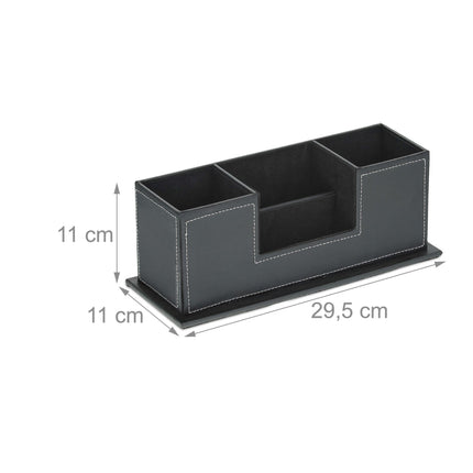 Desk organizer artificial leather