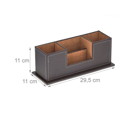 Desk organizer artificial leather