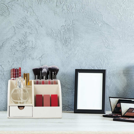 Desk organizer artificial leather
