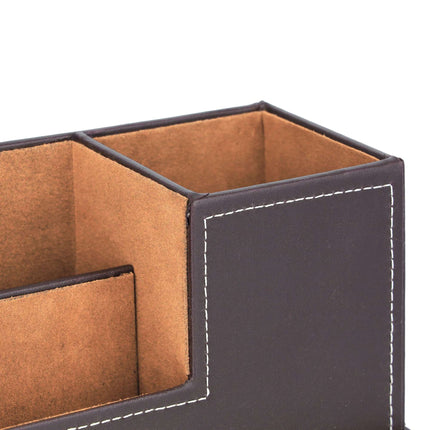 Desk organizer artificial leather