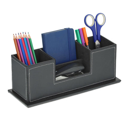 Desk organizer artificial leather