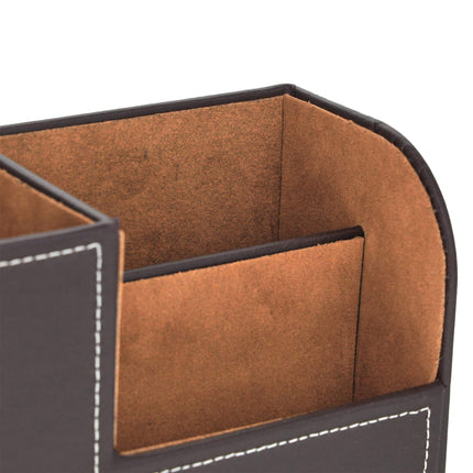 Desk organizer artificial leather