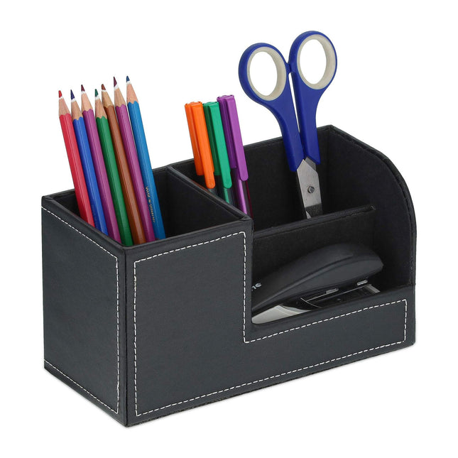 Desk organizer artificial leather