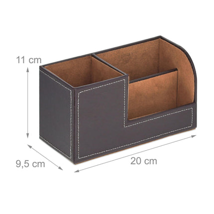 Desk organizer artificial leather