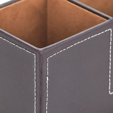 Desk organizer artificial leather