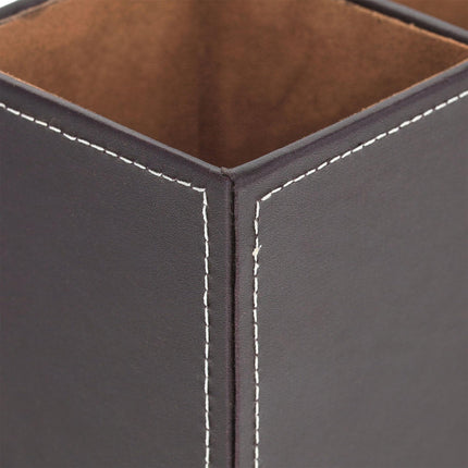 Desk organizer artificial leather