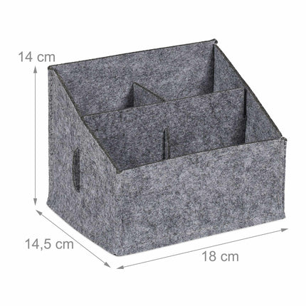 Desk organizer in felt, 2 pcs