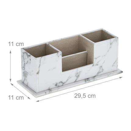 Desk organizer in marble look