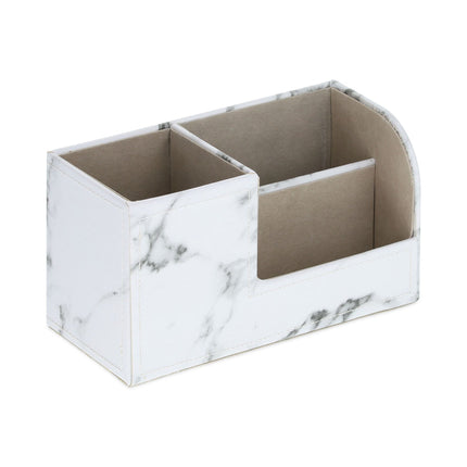 Desk organizer in marble look
