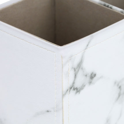 Desk organizer in marble look