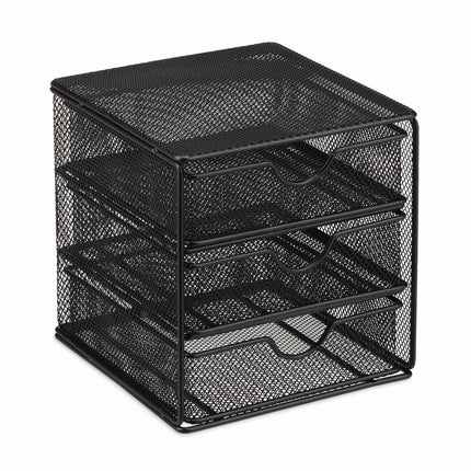 Desk organizer in metal 3 compartments