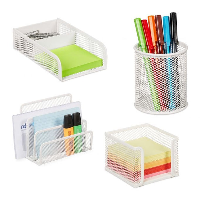 Desk organizer set 4 parts