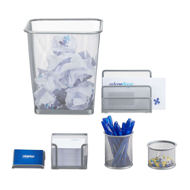Desk organizer set, 6 parts