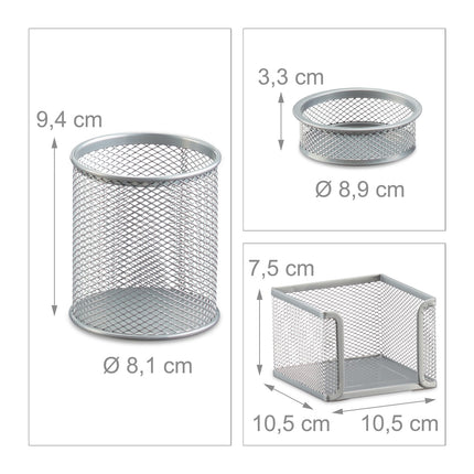 Desk organizer set, 7 pieces
