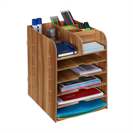 Desk organizer with storage compartment
