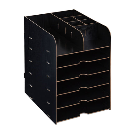 Desk organizer with storage compartment