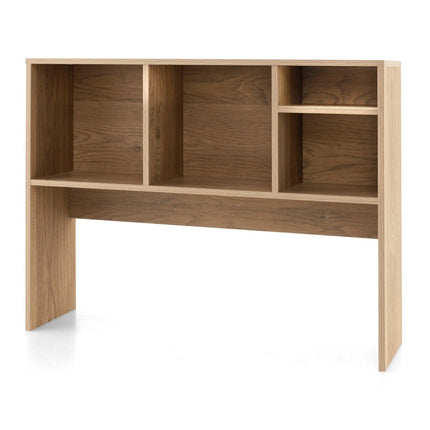 Desk shelf with 4 compartments table shelf desk top shelf bookcase 94 x 25 x 73 cm natural