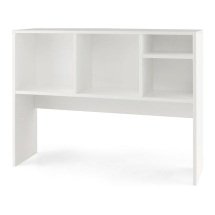 Desk shelf with 4 compartments, table shelf, desk top shelf, bookcase, 94 x 25 x 73 cm, white
