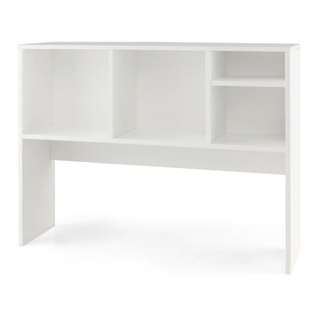 Desk shelf with 4 compartments, table shelf, desk top shelf, bookcase, 94 x 25 x 73 cm, white