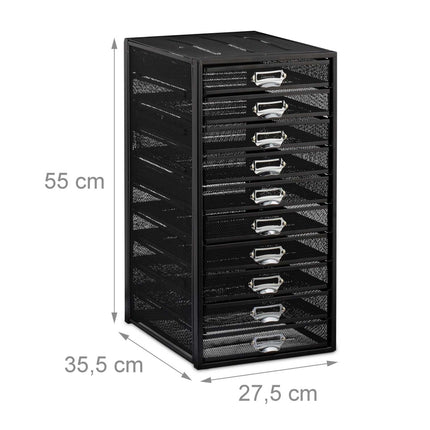 Desk storage A4 with 10 drawers