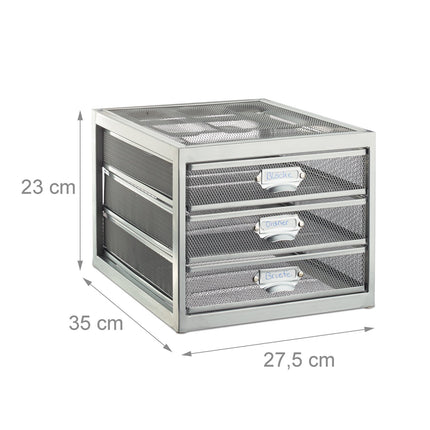 Desk storage A4 with 3 drawers
