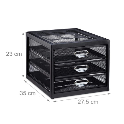 Desk storage A4 with 3 drawers