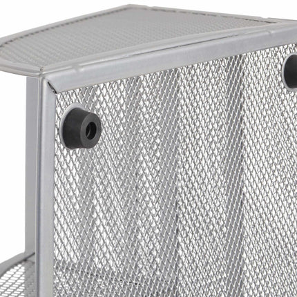Desk storage in metal