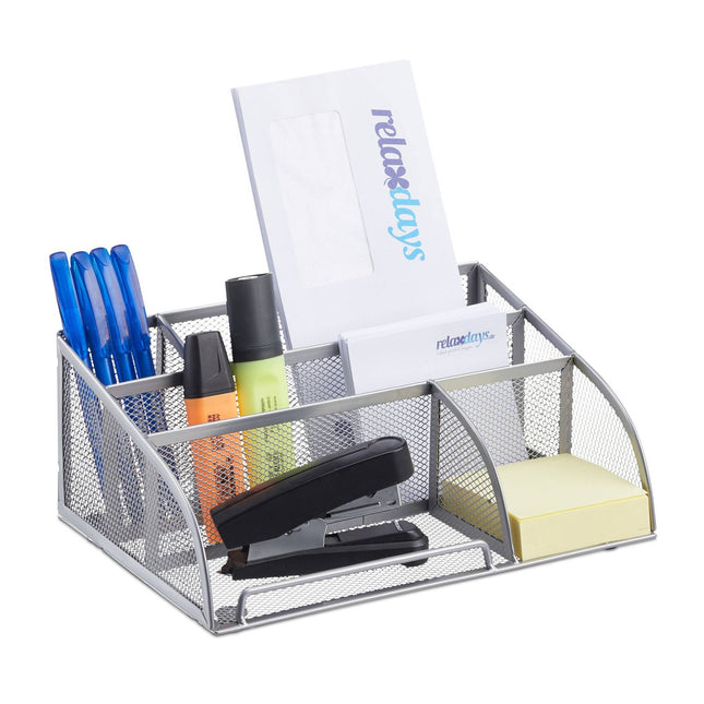 Desk storage in metal
