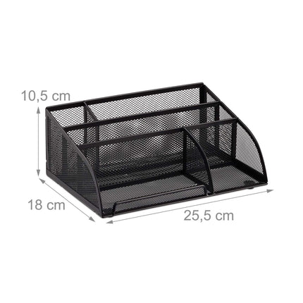 Desk storage in metal