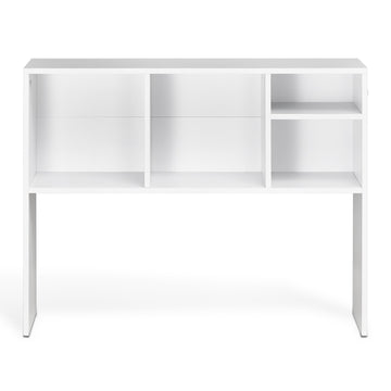 Desktop Bookshelf Hutch, 1-Tier, 37 in, White