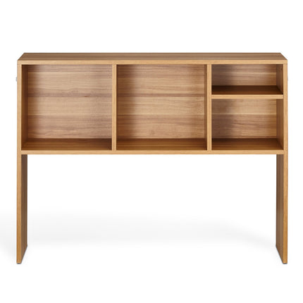 Desktop Bookshelf Hutch, 1-Tier Wood, 37-Inch Wide