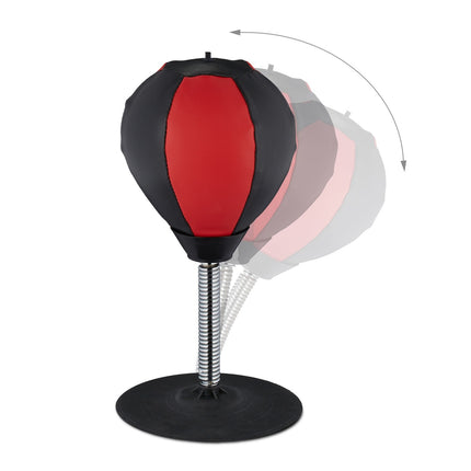 Desktop Punching Bag – Red & Black, Stress Relief Tool