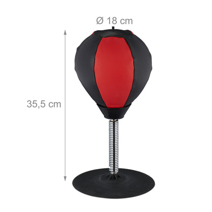 Desktop Punching Bag – Red & Black, Stress Relief Tool