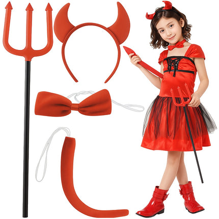 Devil costume - set of 4 elements S22140
