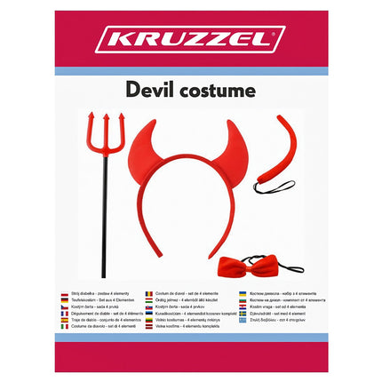 Devil costume - set of 4 elements S22140
