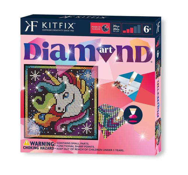 Diamond Art Unicorn DIY Kit with Tools and Accessories