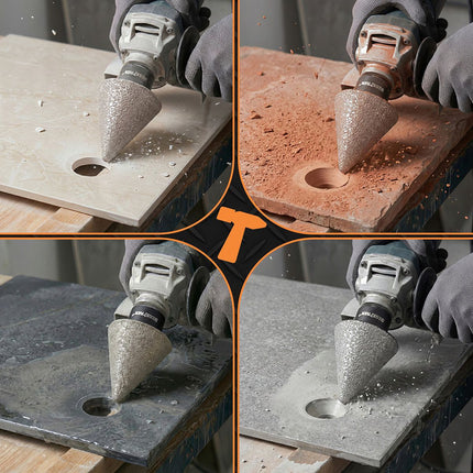 Diamond Conical Hole Saw, 2-35mm, M14 Thread