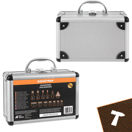 Diamond Hole Saw Set, 13 Pieces, 6-68mm, M14 Thread