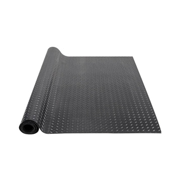Diamond-Plate Rubber Flooring Roll, 4x8 ft, 3 mm