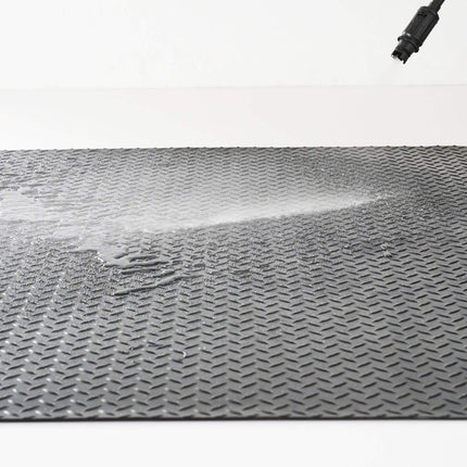 Diamond-Plate Rubber Flooring Roll, 4x8 ft, 3 mm