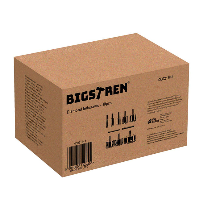 Diamond holesaws - set of 10 pcs. Bigstren 21641