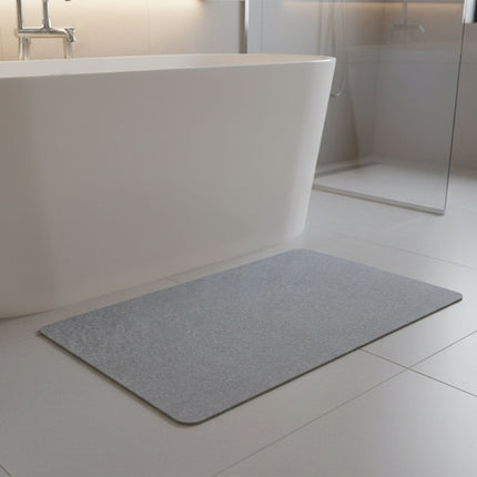 Diatomaceous Earth Bath Mat – Non-Slip, Quick-Dry, Grey