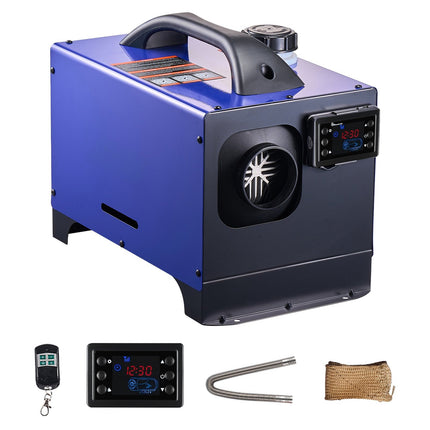 Diesel Air Heater 12-24V 8KW, Portable, Remote, LCD