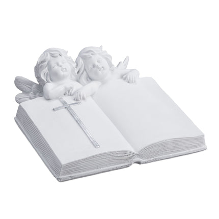 Digging angel with book
