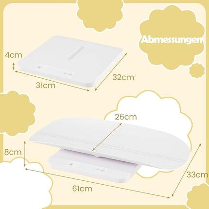 Digital Baby Scale with Removable Tray, 50g–150kg Range