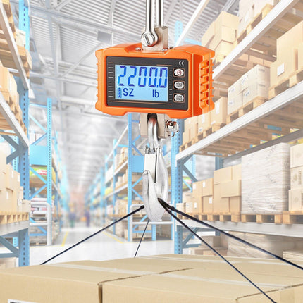 Digital Crane Scale 2200 lb, Remote Control Hanging Scale