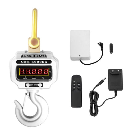 Digital Crane Scale 5000kg 11000lb, LCD Backlit Display