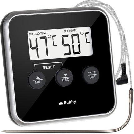 Digital Kitchen Thermometer with Probe, LCD Display