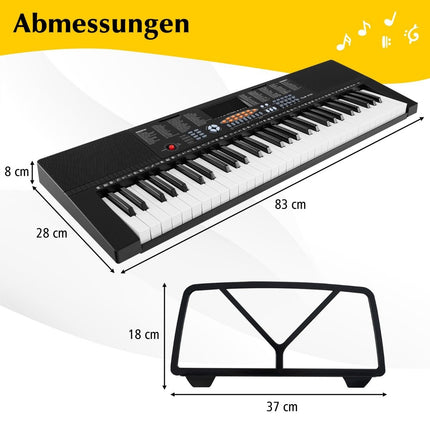 Digital Piano for Beginners, 61 Keys, 300 Tones