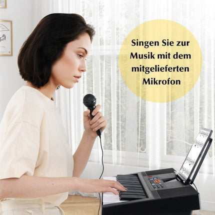 Digital Piano for Beginners, 61 Keys, 300 Tones